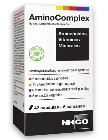 COMPLEMENTO ALIMENTICIO NHCO AMINOCOMPLEX 42 CAPSULAS